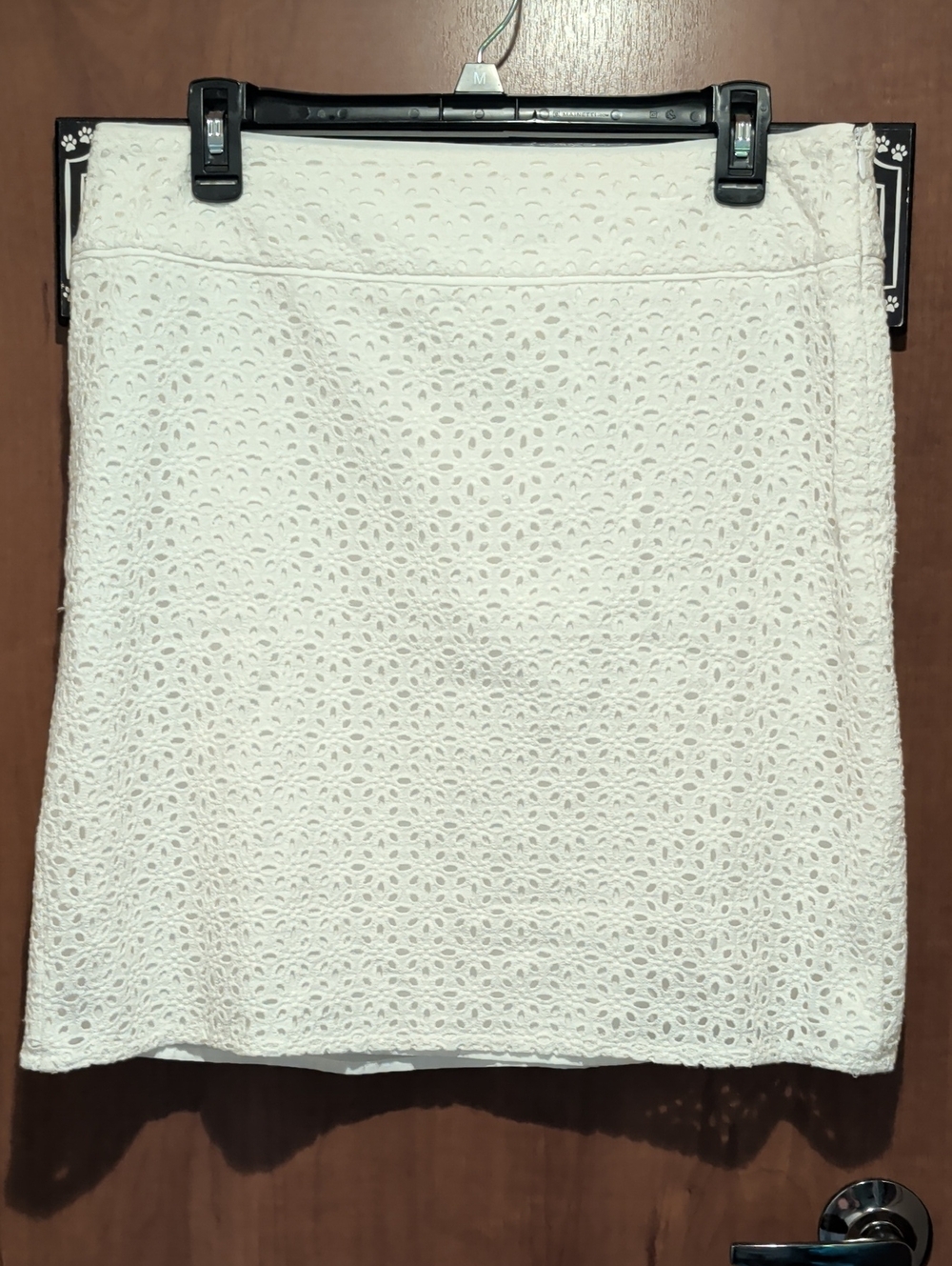 Saint Tropez West White Eyelet Mini Skirt